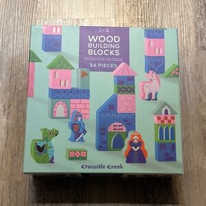 Crocodile Creek Wood Building Blocks Set - Multicolor